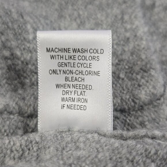 Tres Chic Women's Grey Wool Blend Open Front Long Length Cardigan Pockets Size S - Picture 11 of 14